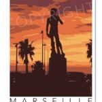 Affiche Marseille - DAVID - Va Te Faire Encadrer